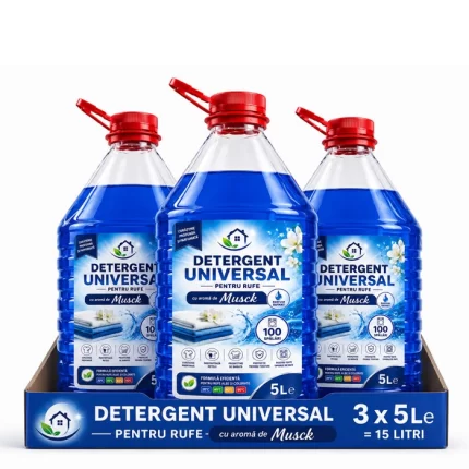 Pachet economic Trio Musk, trei detergenți universali cu aromă intensă și persistentă